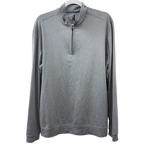 Johnnie-O Performance 1/4 Zip Pullover Top Mens Size Medium Gray Athleisure Soft - Picture 1 of 8